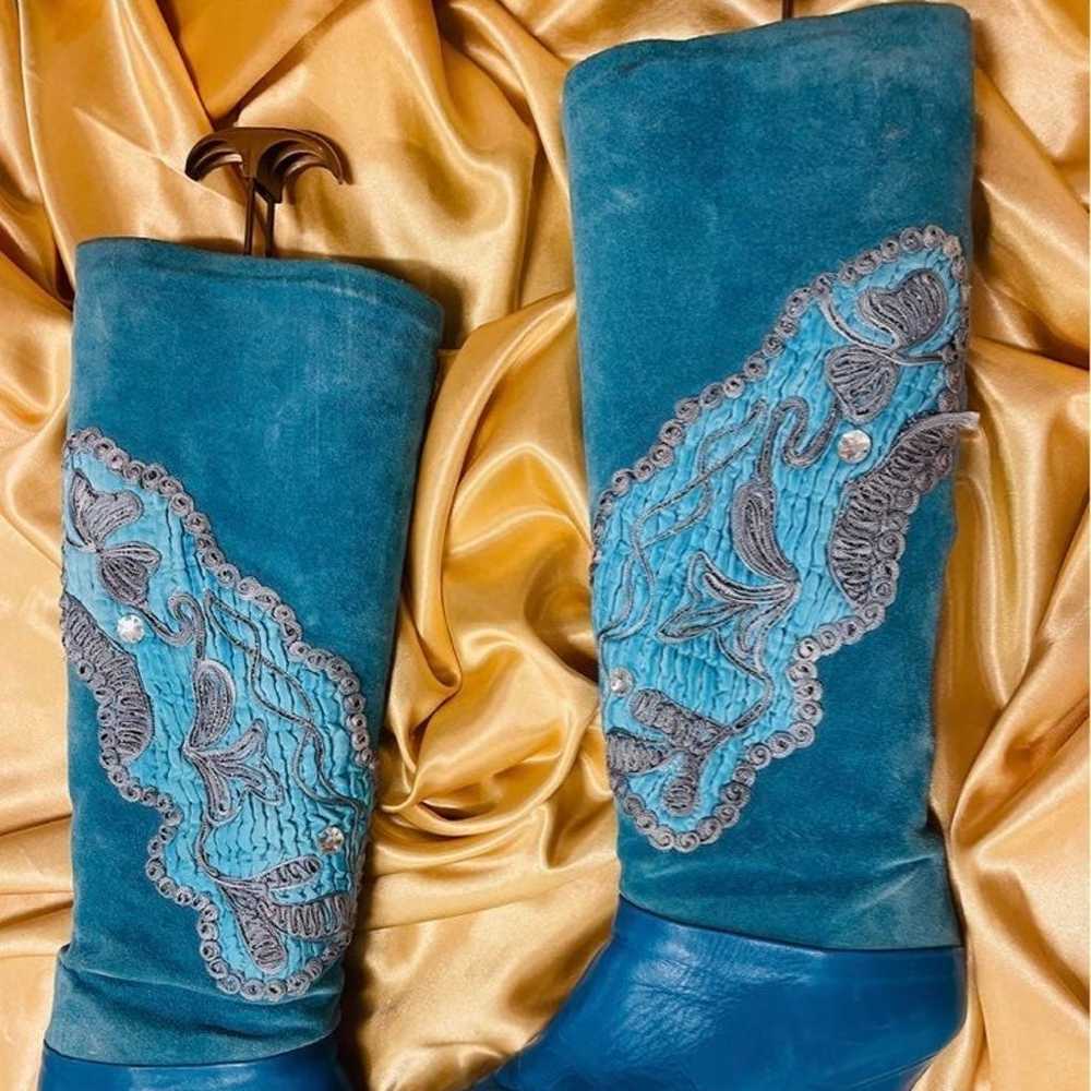 Phyllis poland Vintage embriodered boots - image 6