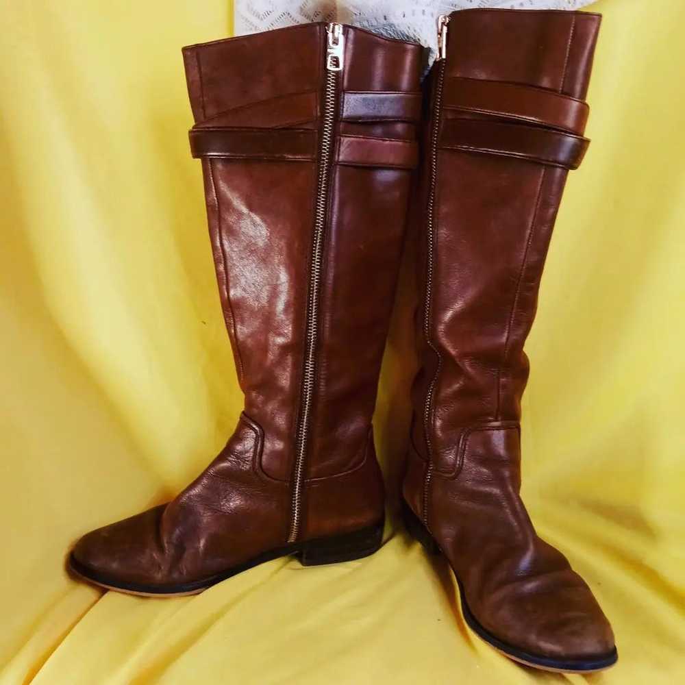 Vintage Coach Linette Cognac Boots size - image 2