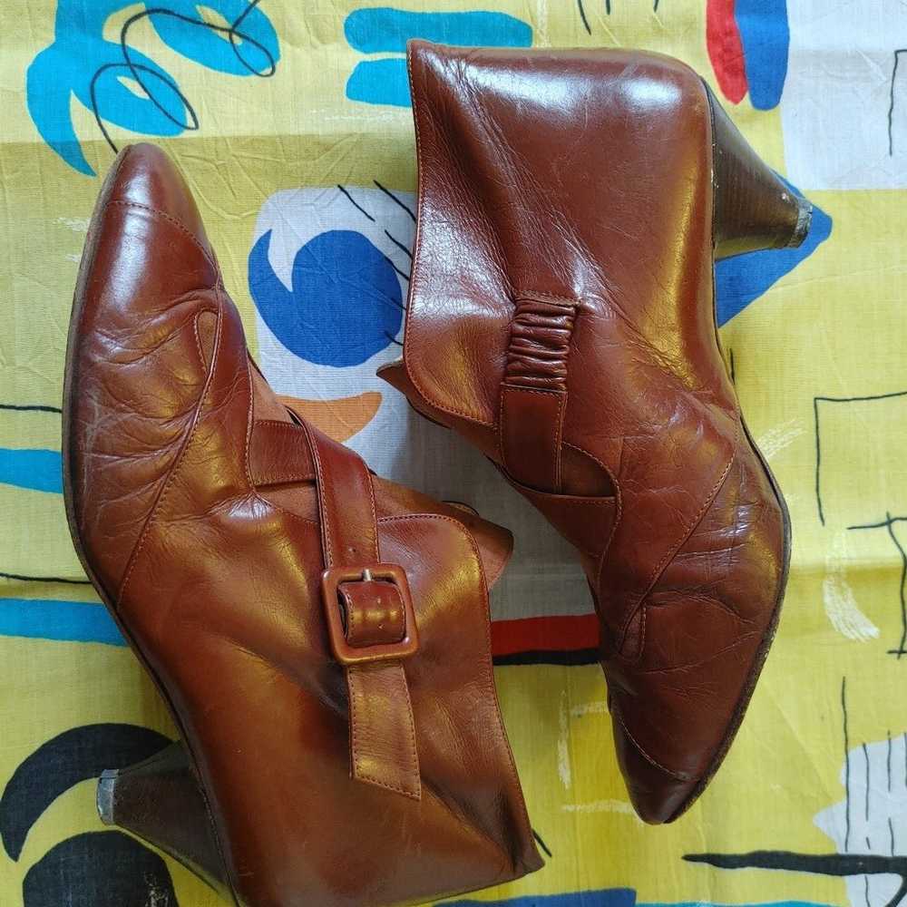 Vintage Italian leather booties - image 2