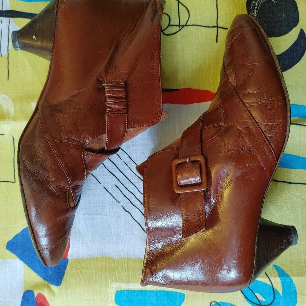 Vintage Italian leather booties - image 3