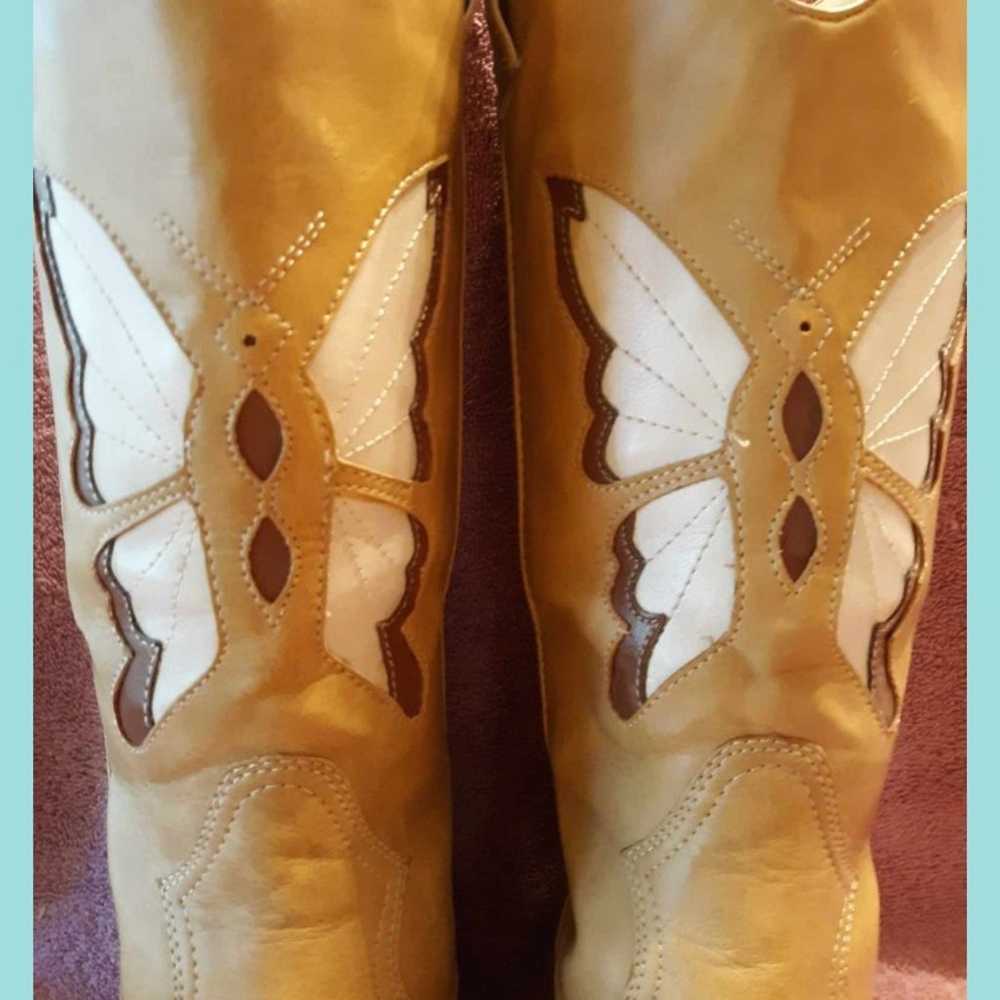 Vintage "Lower East Side" Womans Cowgirl Boots- T… - image 3