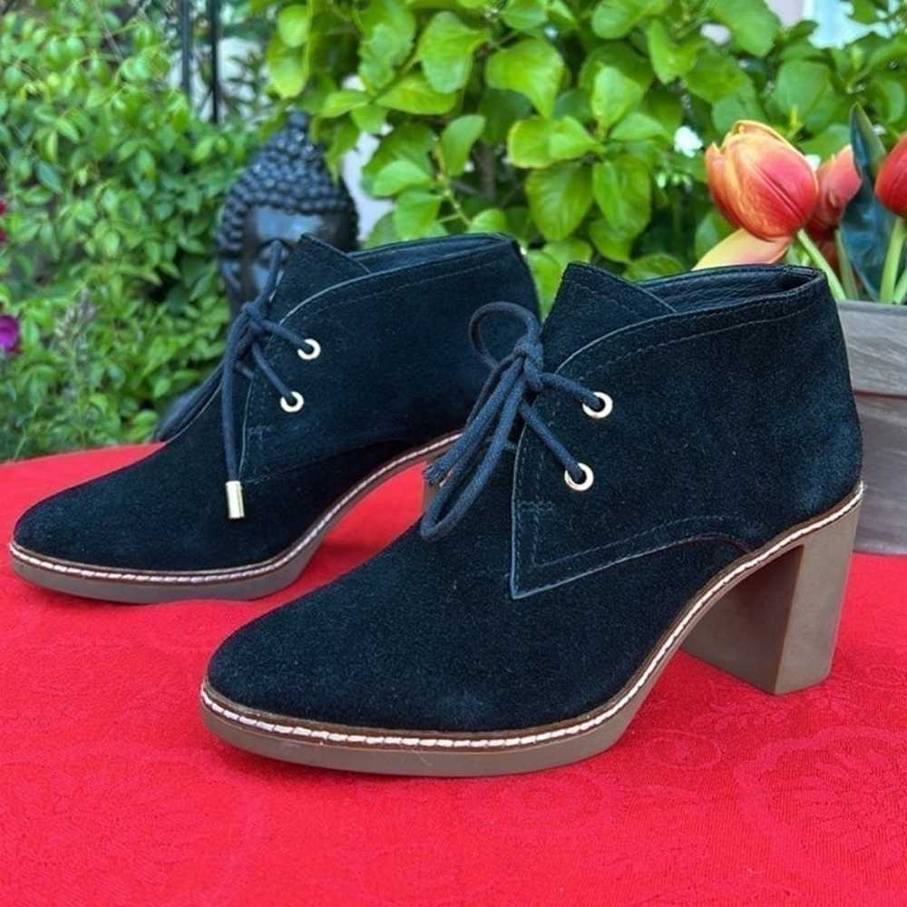 Tory Burch Sherpa Lined Black Suede Ankle Booties - image 2