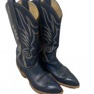 Western Womens Dark Blue Frye Cowboy Boots