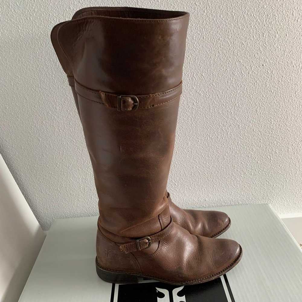 Frye Shirley Riding Boots 7 Dark brown - image 8