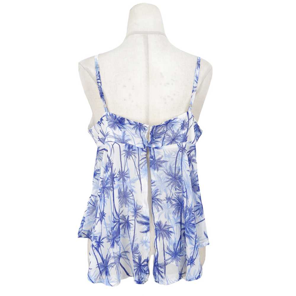 Ladies Palm Printed Strappy Top - image 2