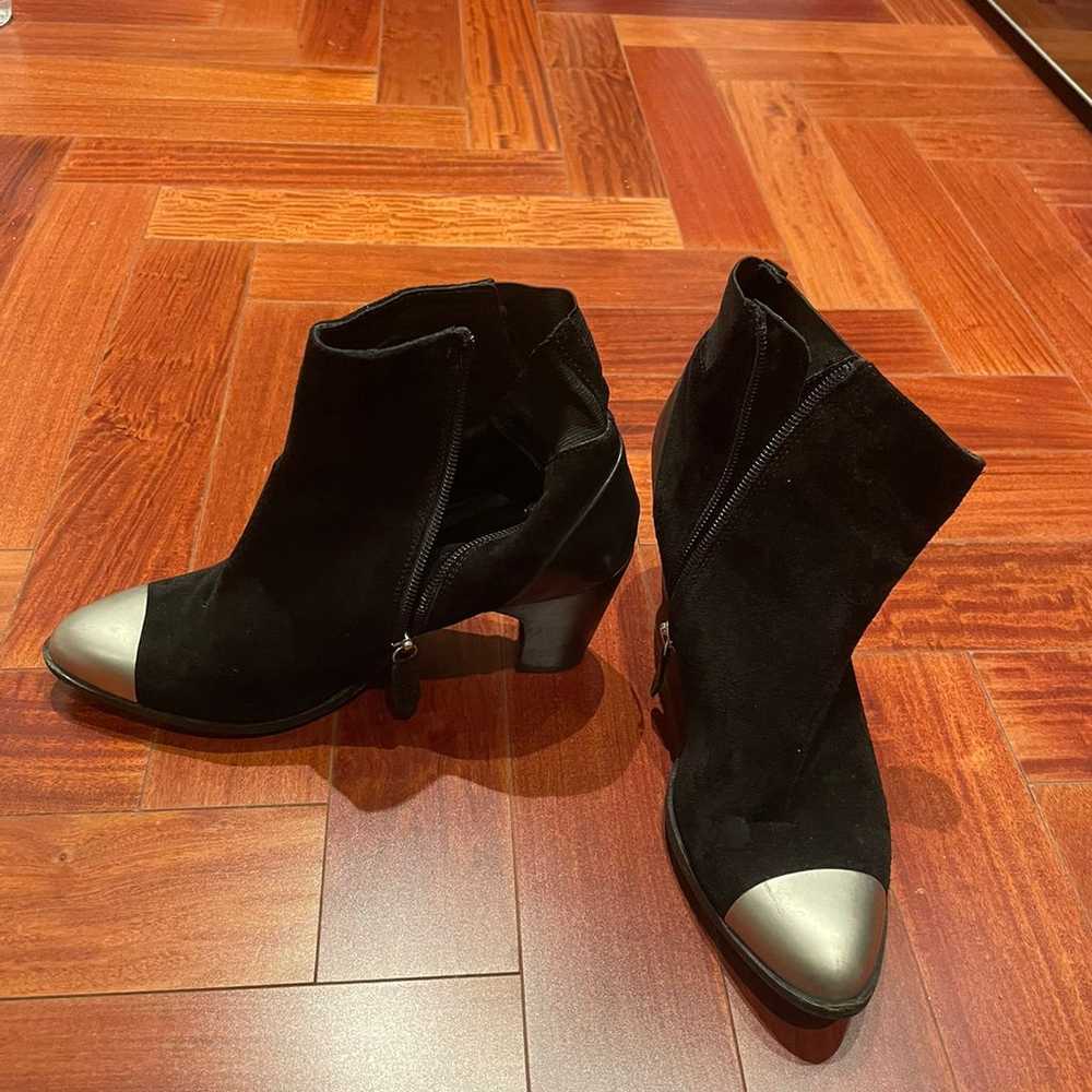 Womens Boots - Black Suede Bootie Bundle — Size 8… - image 4