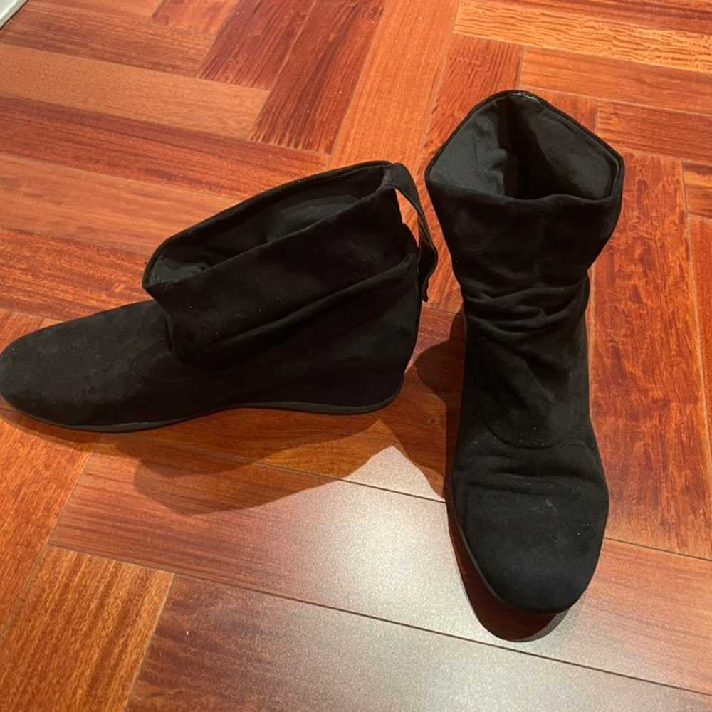 Womens Boots - Black Suede Bootie Bundle — Size 8… - image 5