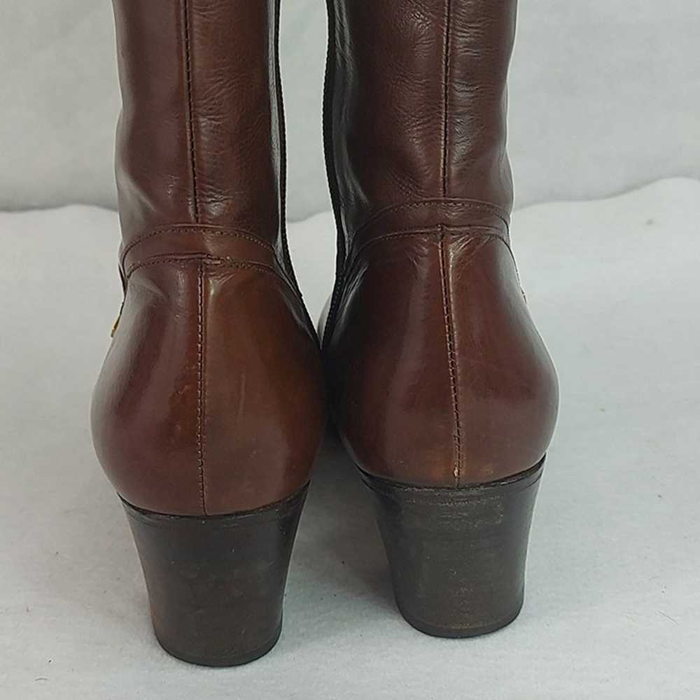 Salvatore Ferragamo Vintage Brown Tall Knee Boots… - image 6