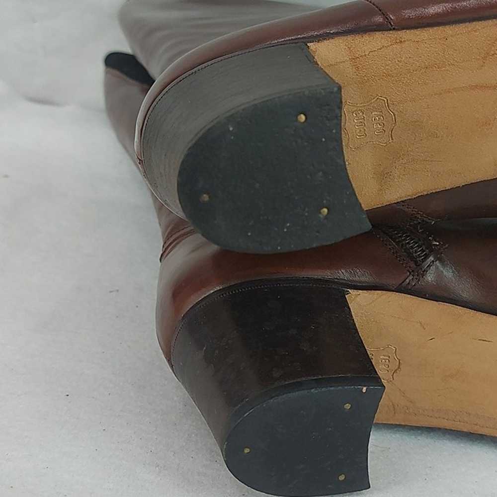 Salvatore Ferragamo Vintage Brown Tall Knee Boots… - image 9