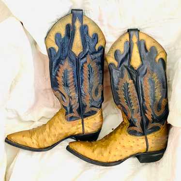 Used ostrich skin on sale boots