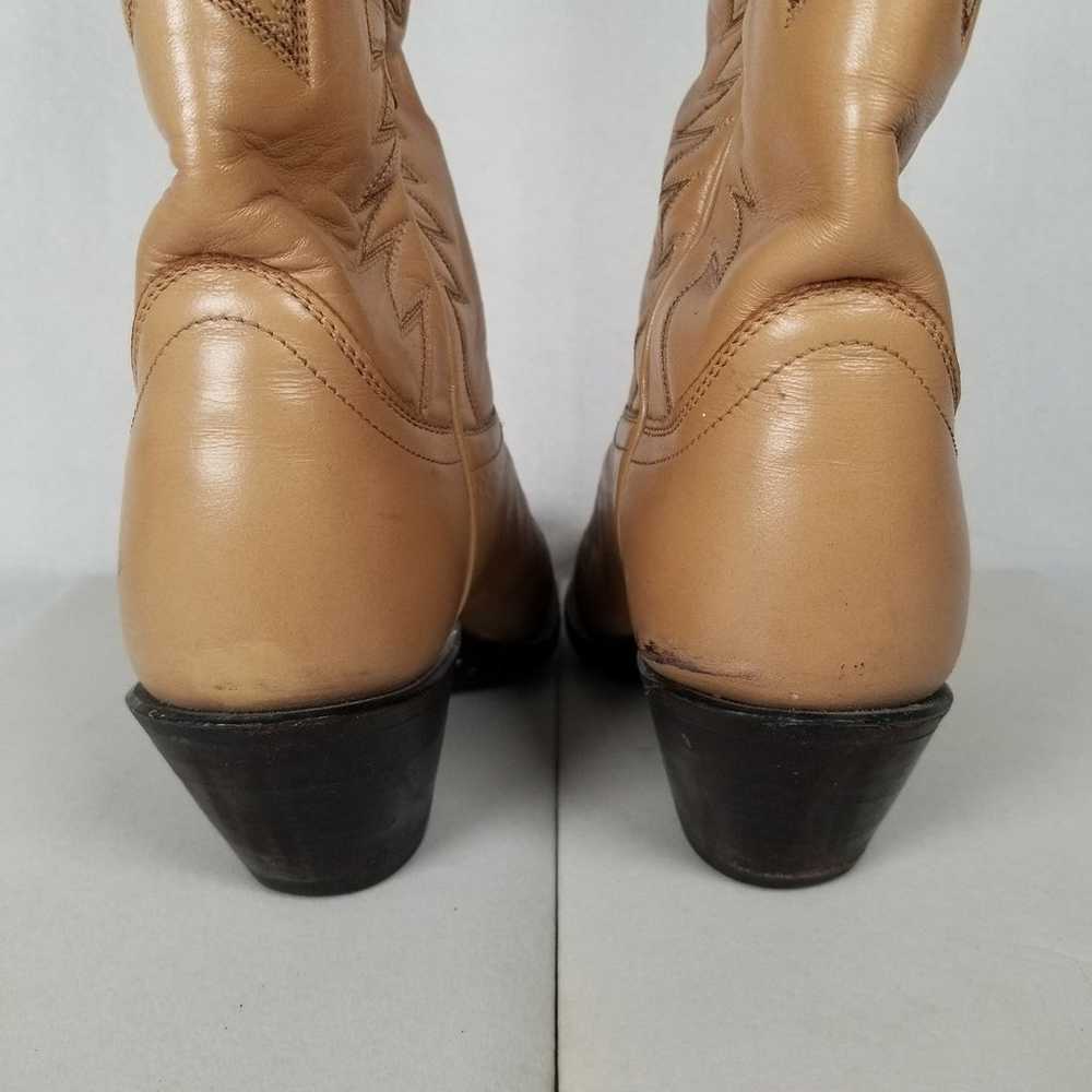 Vintage Sanders Womens Tall Size 5C Tan Leather C… - image 10