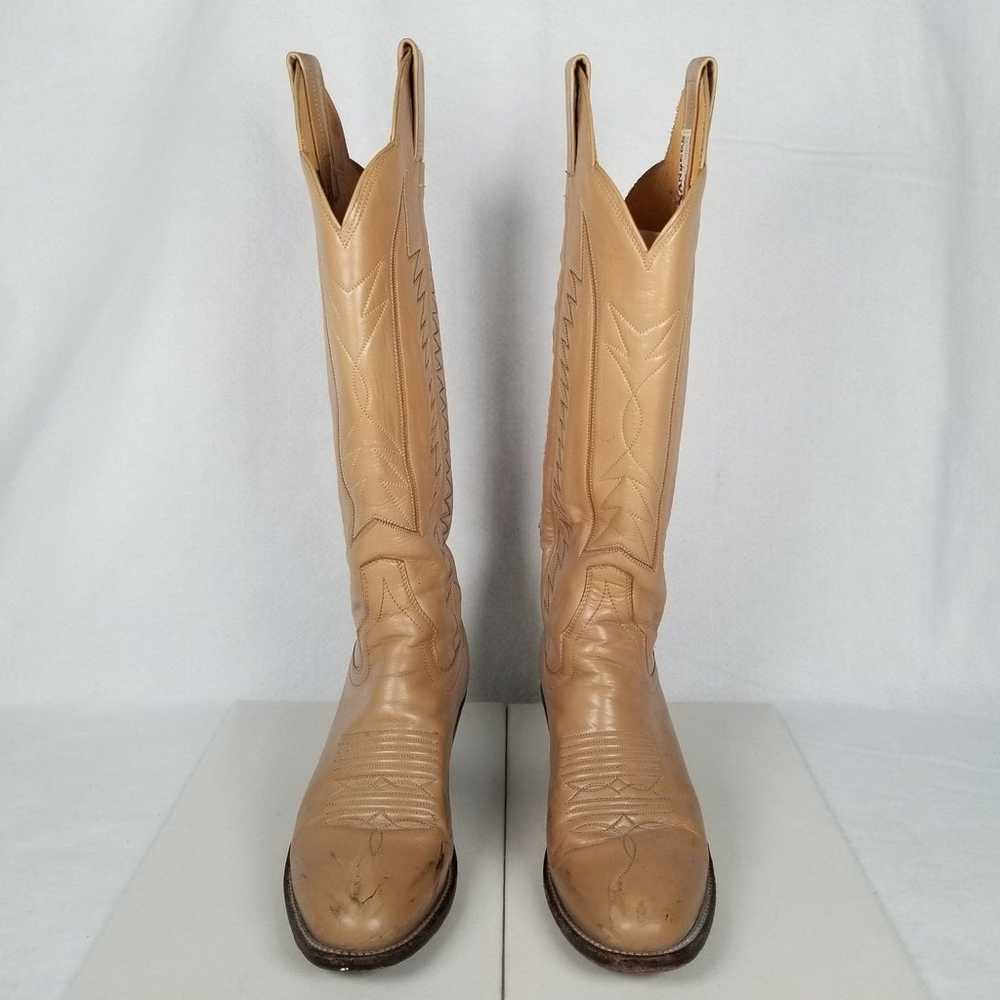 Vintage Sanders Womens Tall Size 5C Tan Leather C… - image 1