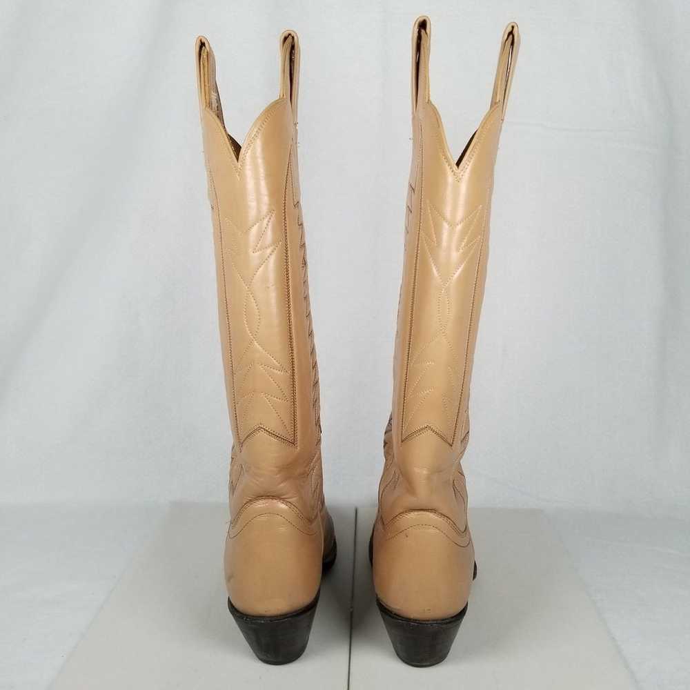 Vintage Sanders Womens Tall Size 5C Tan Leather C… - image 3