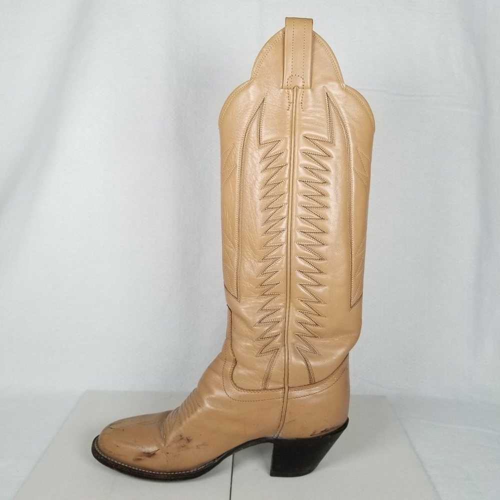 Vintage Sanders Womens Tall Size 5C Tan Leather C… - image 4