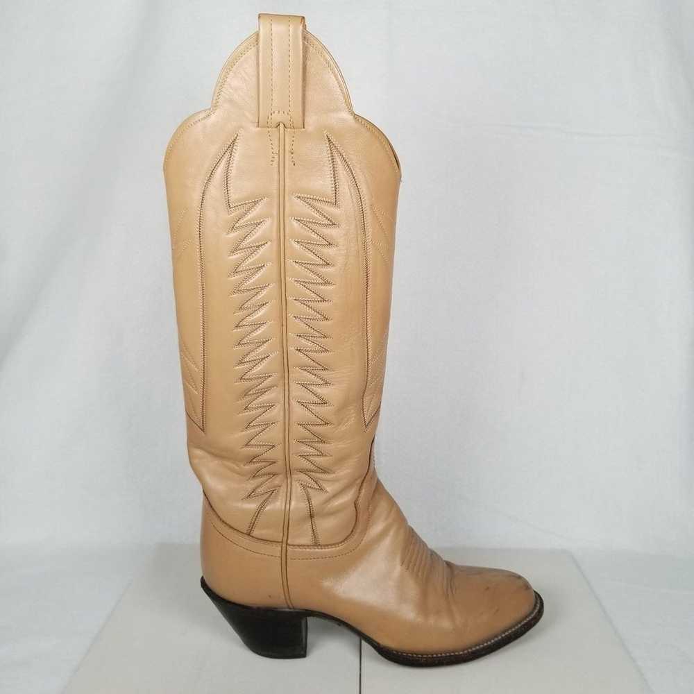 Vintage Sanders Womens Tall Size 5C Tan Leather C… - image 5