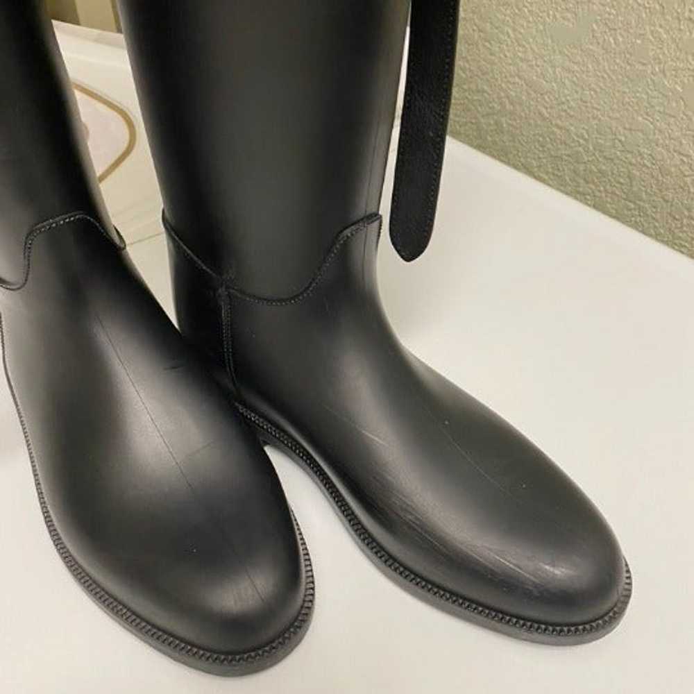 Vintage Burberry Riding Rain Boots 36 - image 12