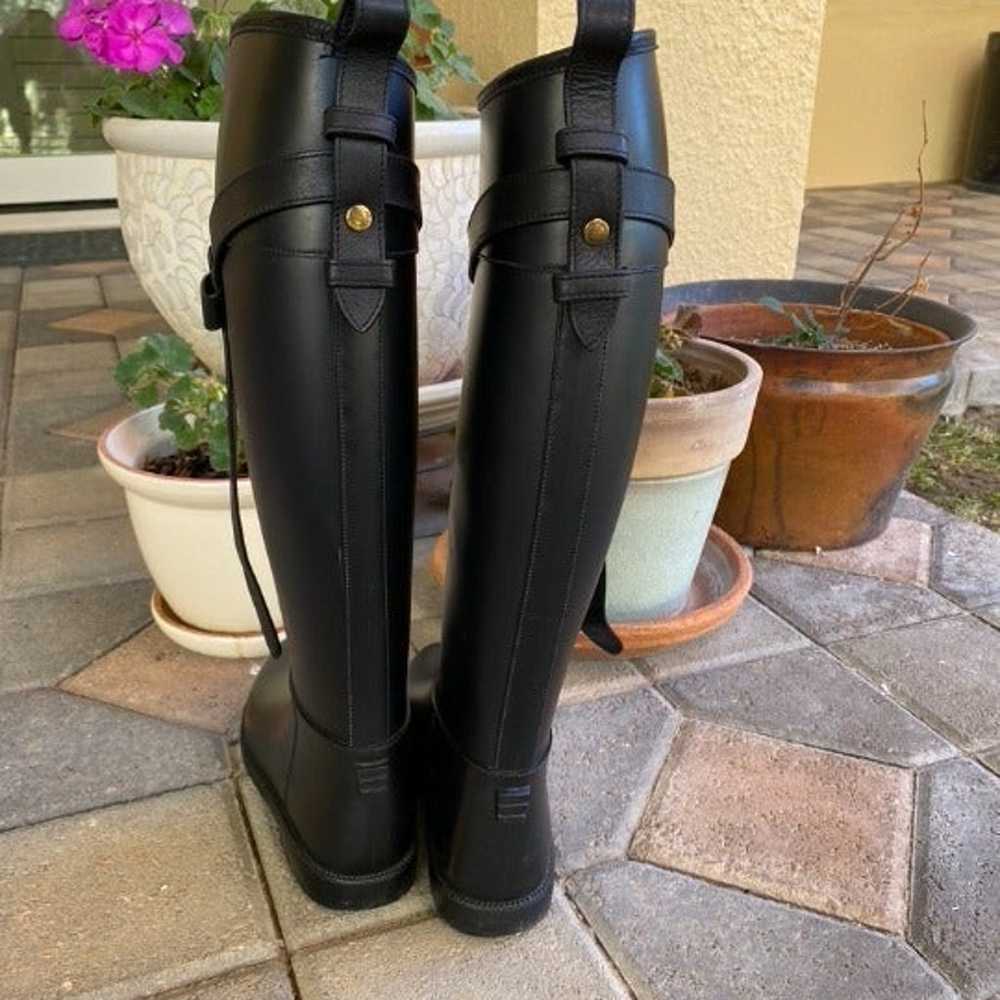 Vintage Burberry Riding Rain Boots 36 - image 2