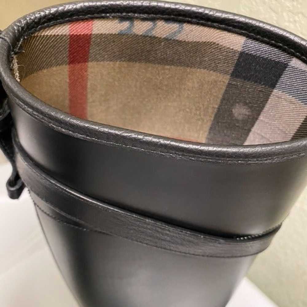 Vintage Burberry Riding Rain Boots 36 - image 4