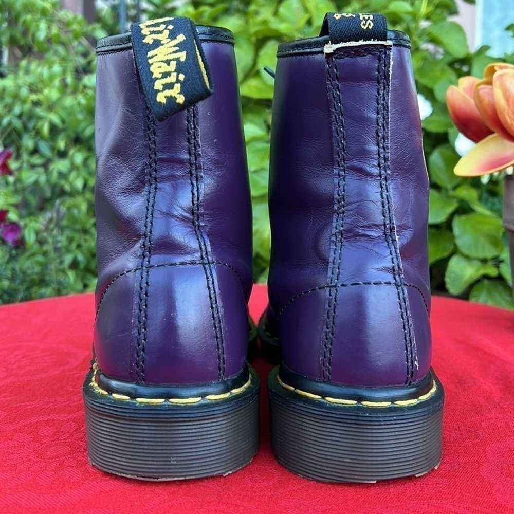 Dr. Martens England Vintage MIE Purple Boots UK 7 - image 4