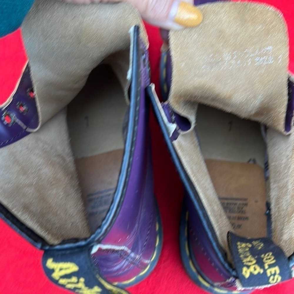 Dr. Martens England Vintage MIE Purple Boots UK 7 - image 6