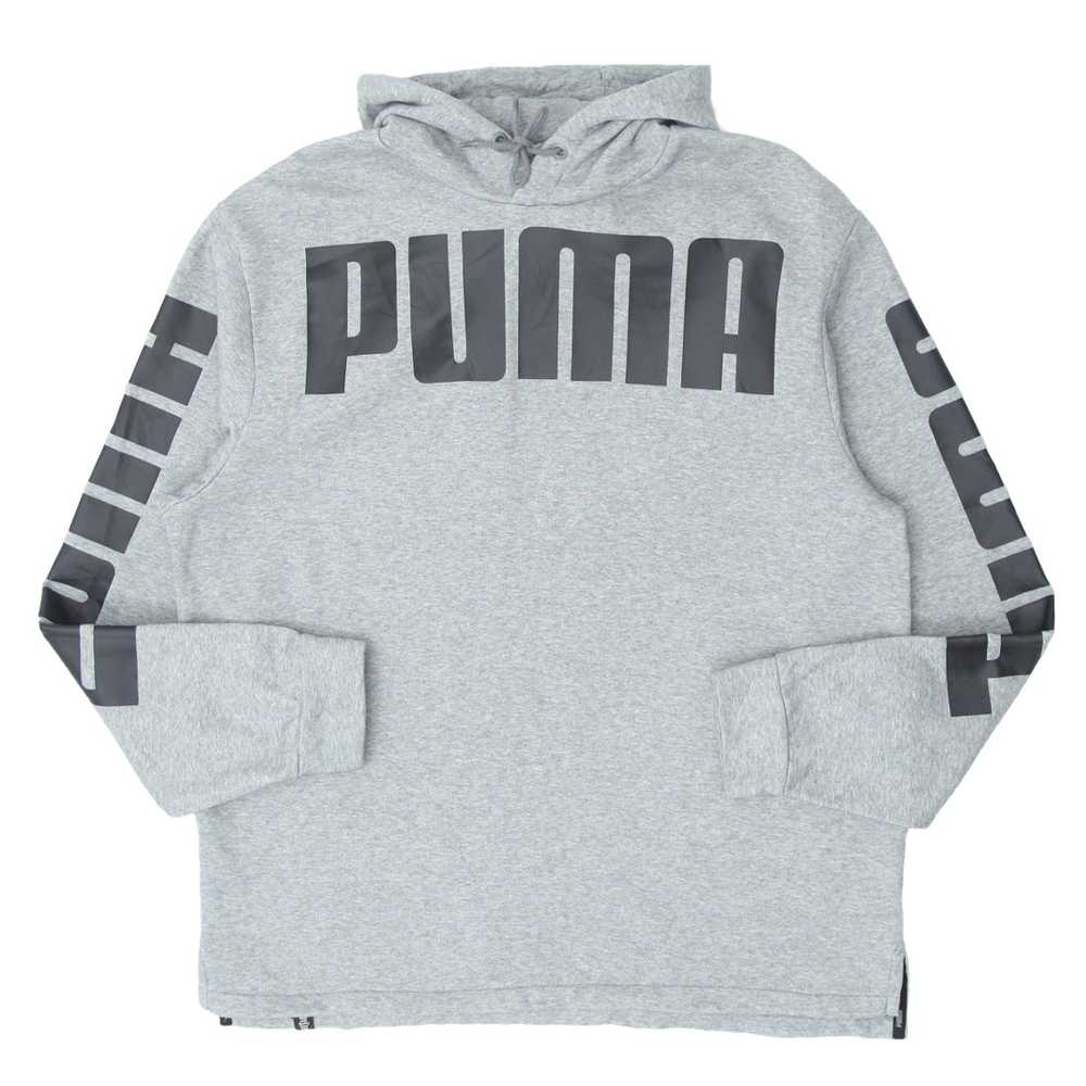 Mens Puma Big Logo Gray Hoodie - image 1
