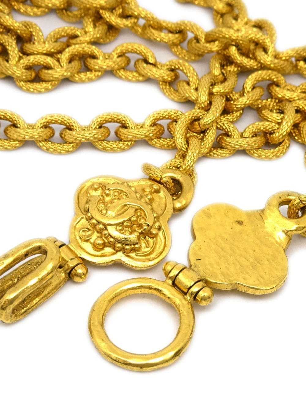 CHANEL Pre-Owned 1996 CC pendant chain necklace -… - image 3