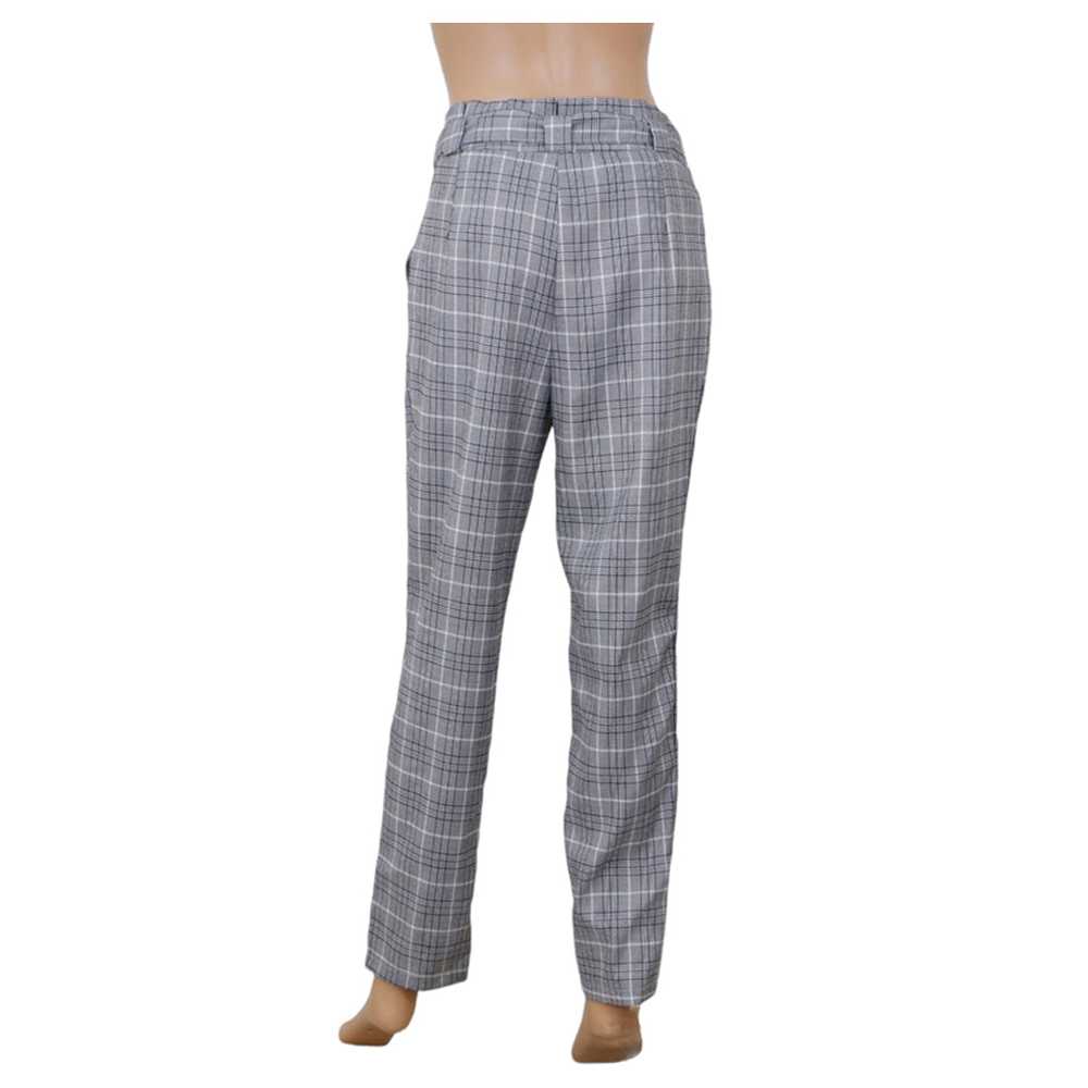 Ladies Revamped Plaid Gray Belted Pants - image 2