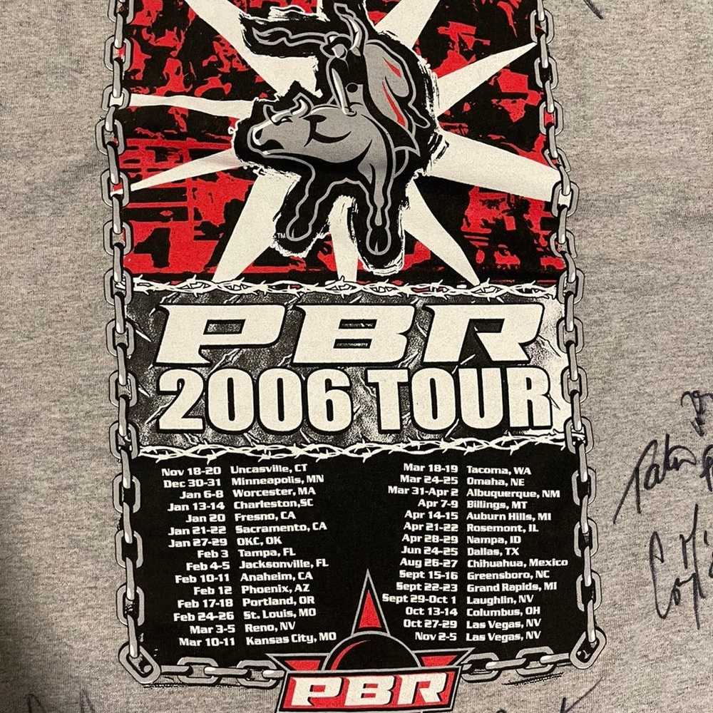 2006 PBR tour signed shirt - image 4
