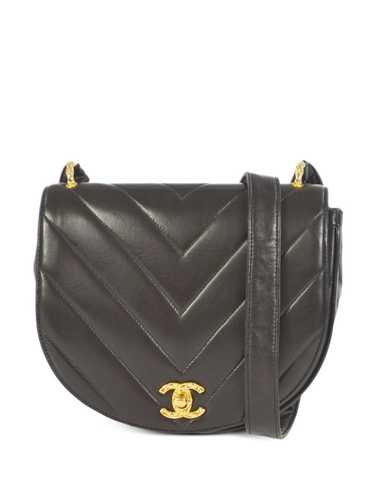 CHANEL Pre-Owned 1992 Chevron-quilted shoulder ba… - image 1