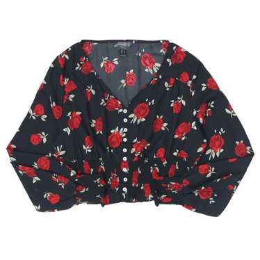 Ladies Streetwear Society Floral Long Sleeve Top - image 1