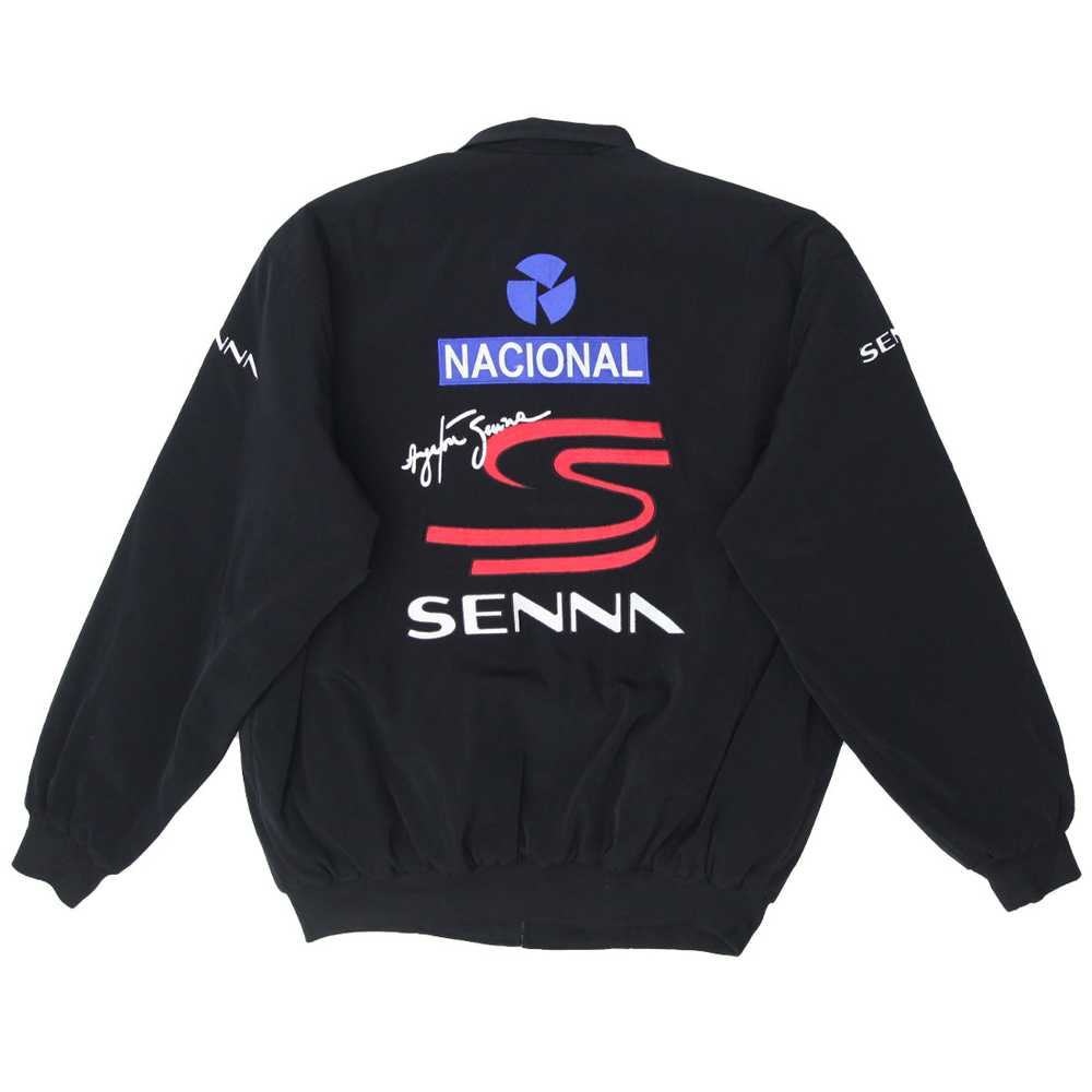 Mens Ayrton Senna Full Zip Bomber Racing Jacket - image 2