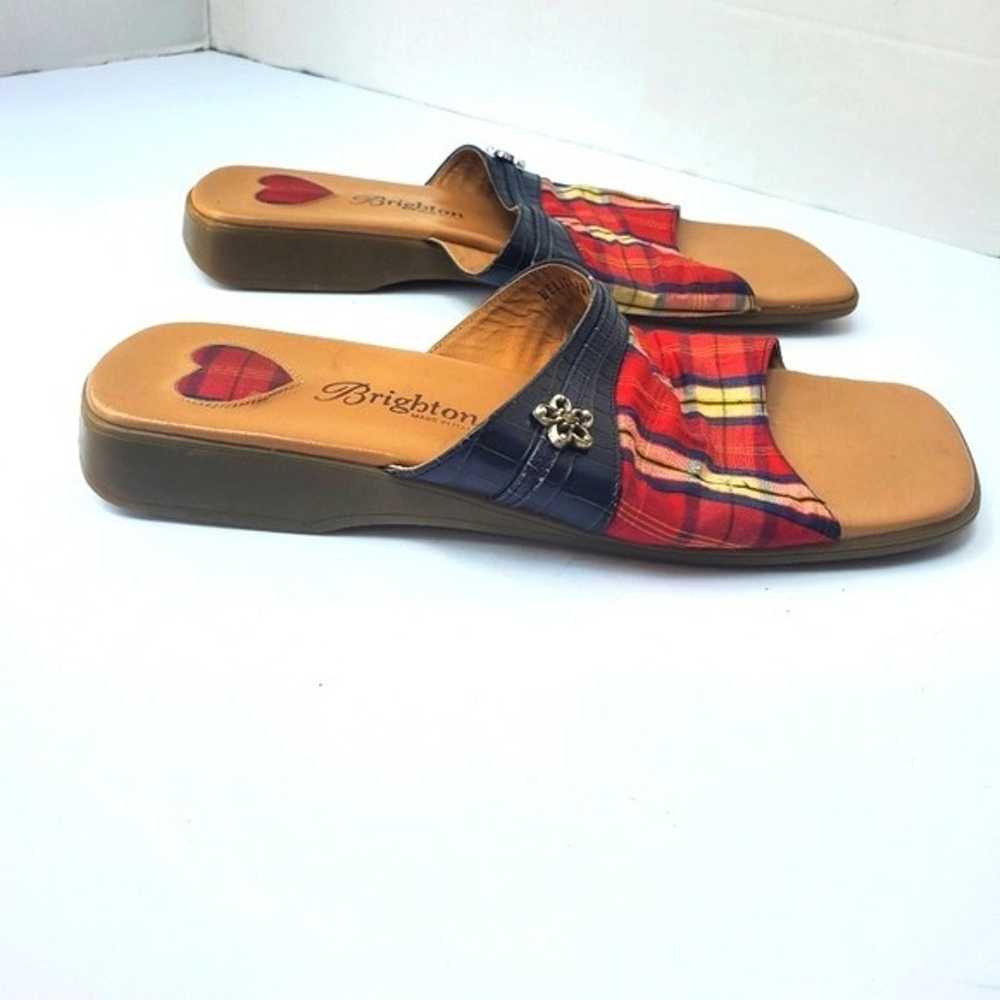 Brighton Italian Leather Flat Slide Sandal "Beliz… - image 7