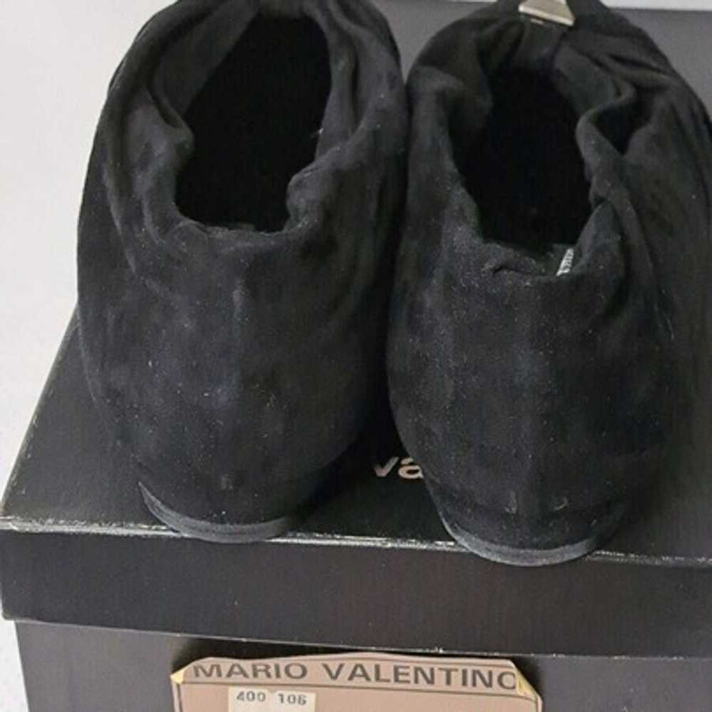 Vintage Valentino Mario Flat Shoes 8.5 Suede Blac… - image 7