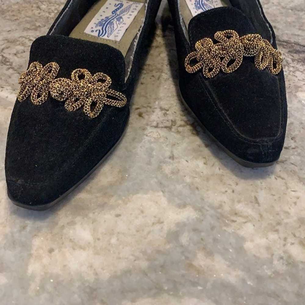 Vintage Perry Ellis Velvet Grandpa Loafers - image 3