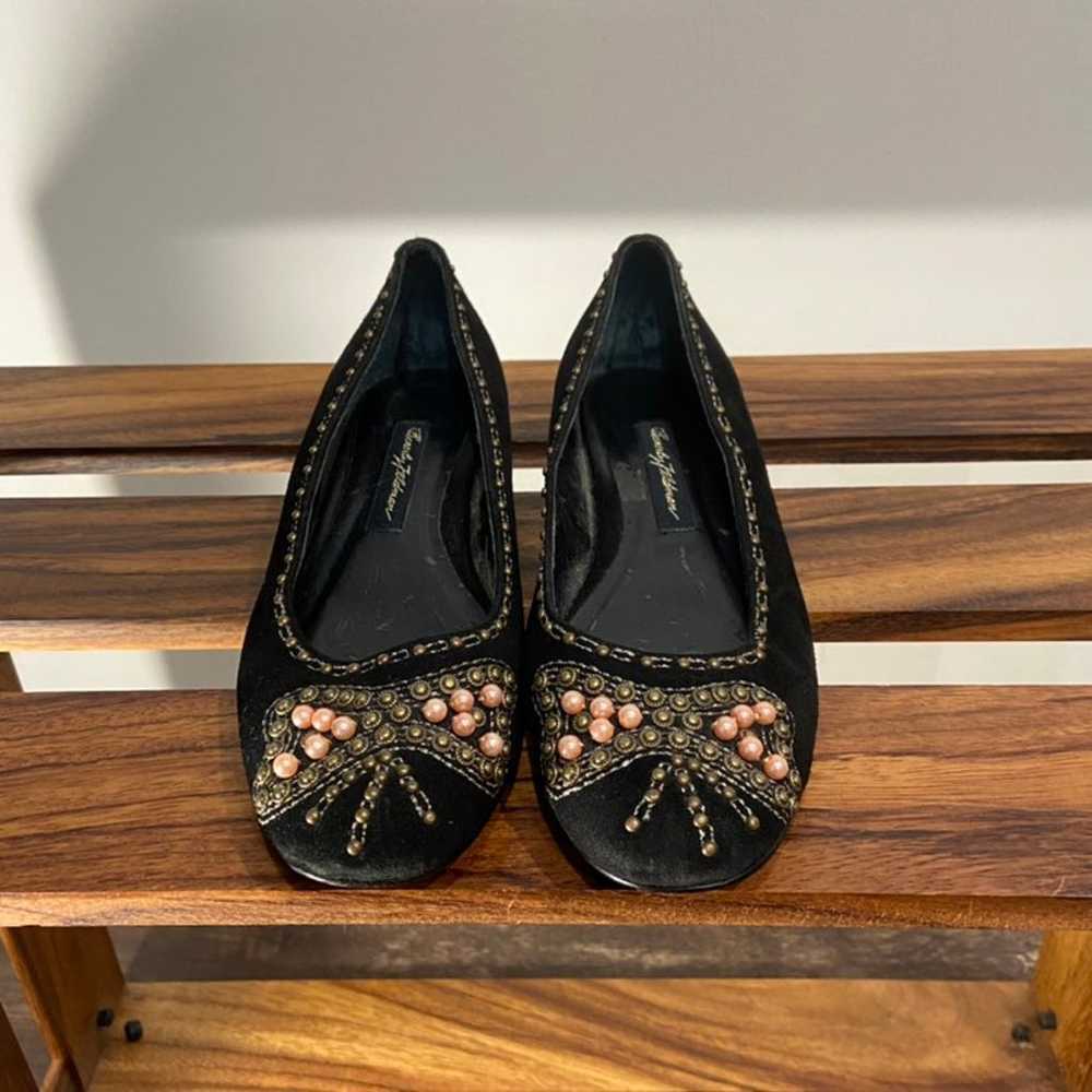 Vintage Beverly Feldman Black Flat Heels With Pin… - image 9