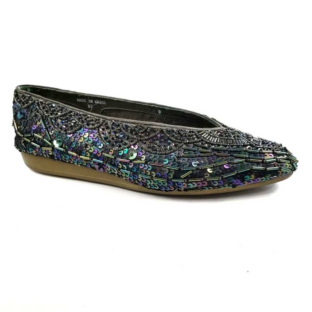 Caparros Vintage Mermaid Sequin Flats 8 - image 1