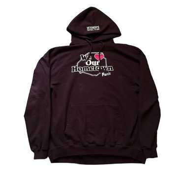 Vetements we love hot sale our hometown hoodie