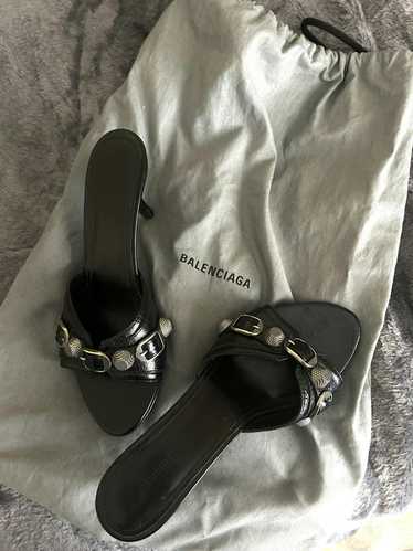 Balenciaga Balenciaga Leather Studded Accents Sli… - image 1