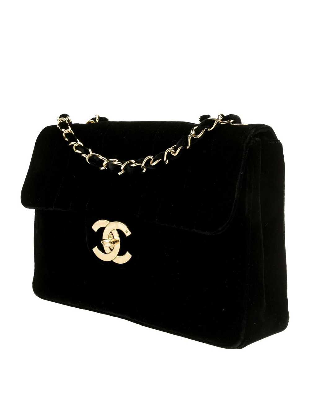 Chanel × Vintage Chanel Classic Velvet Vertical Q… - image 2