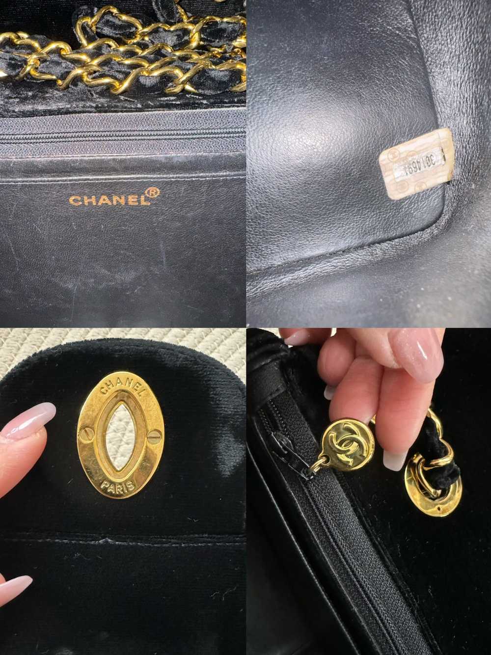 Chanel × Vintage Chanel Classic Velvet Vertical Q… - image 7