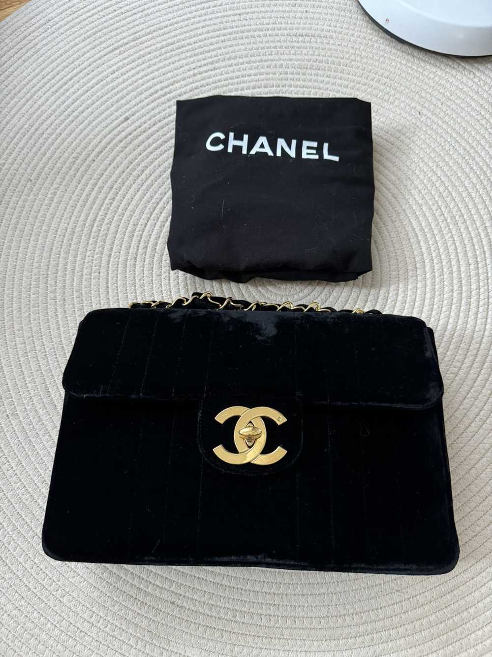 Chanel × Vintage Chanel Classic Velvet Vertical Q… - image 8