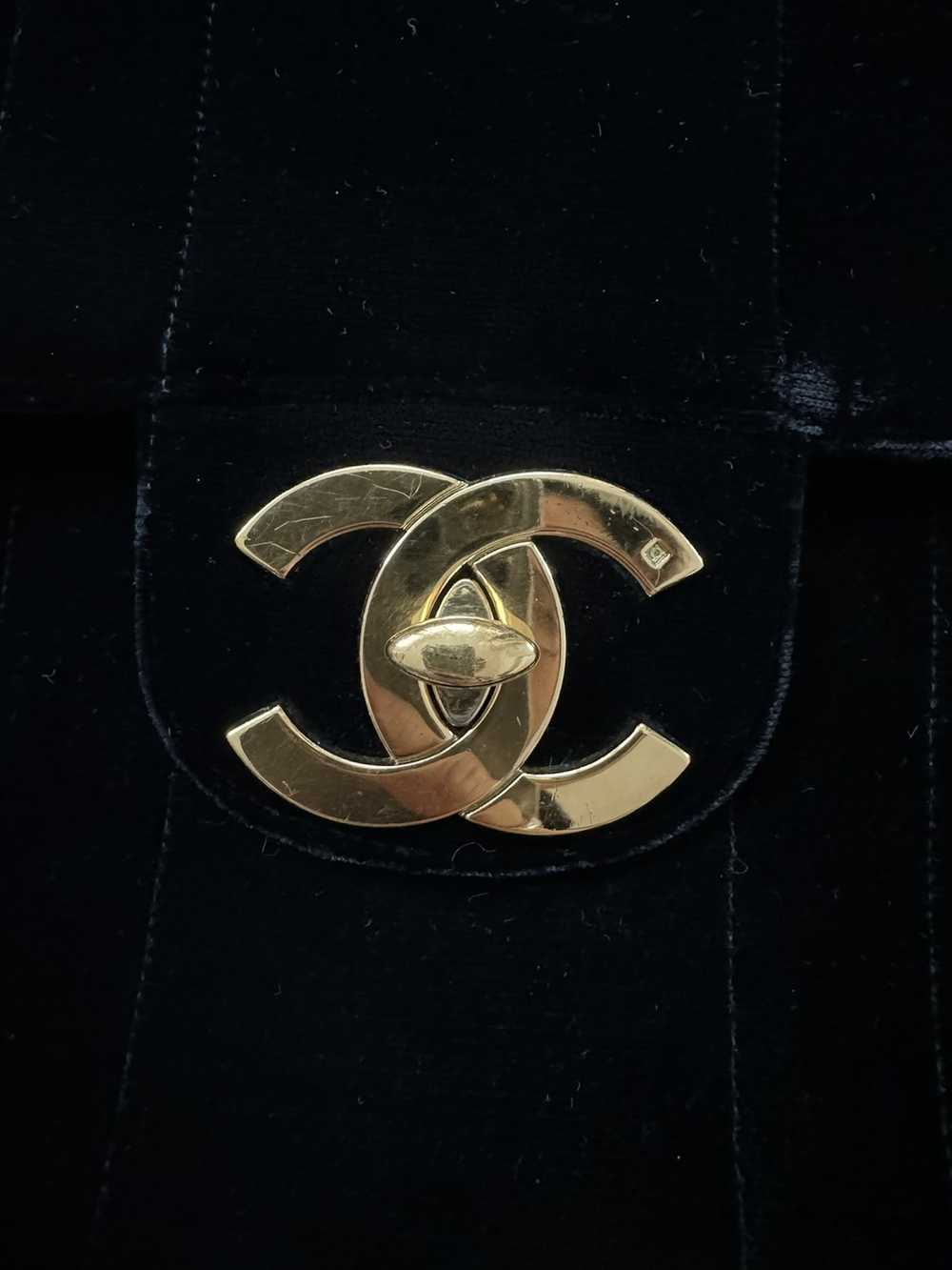 Chanel × Vintage Chanel Classic Velvet Vertical Q… - image 9