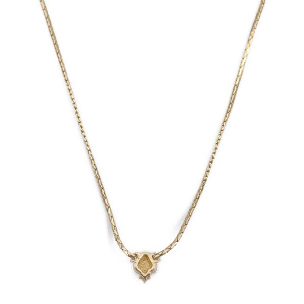Dior CHRISTIAN DIOR necklace metal fake pearl rhi… - image 2
