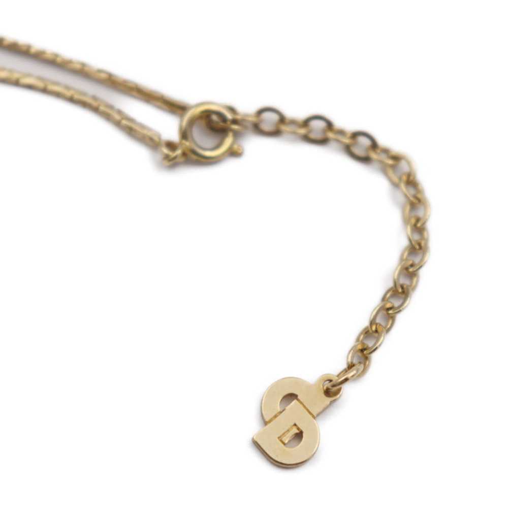 Dior CHRISTIAN DIOR necklace metal fake pearl rhi… - image 4