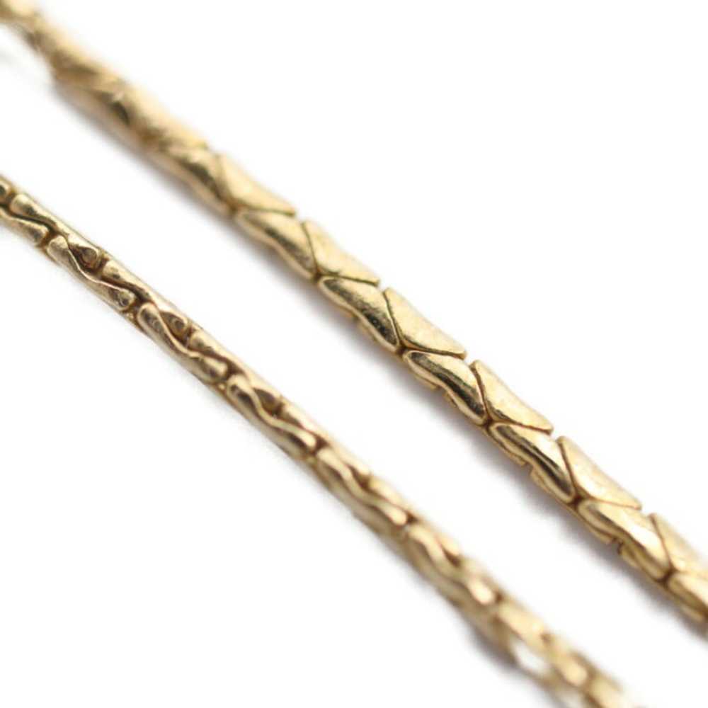 Dior CHRISTIAN DIOR necklace metal fake pearl rhi… - image 5