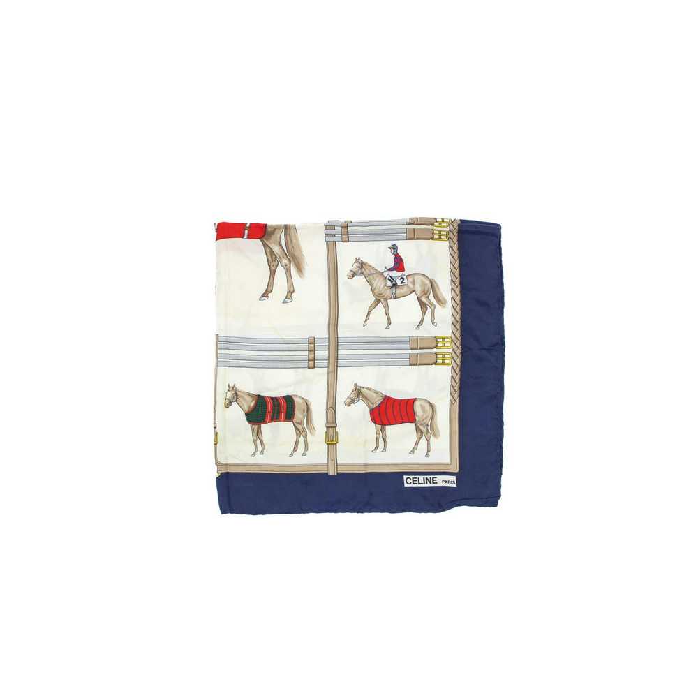 Celine CELINE PARIS "HORSE RACE" SCARF - image 1