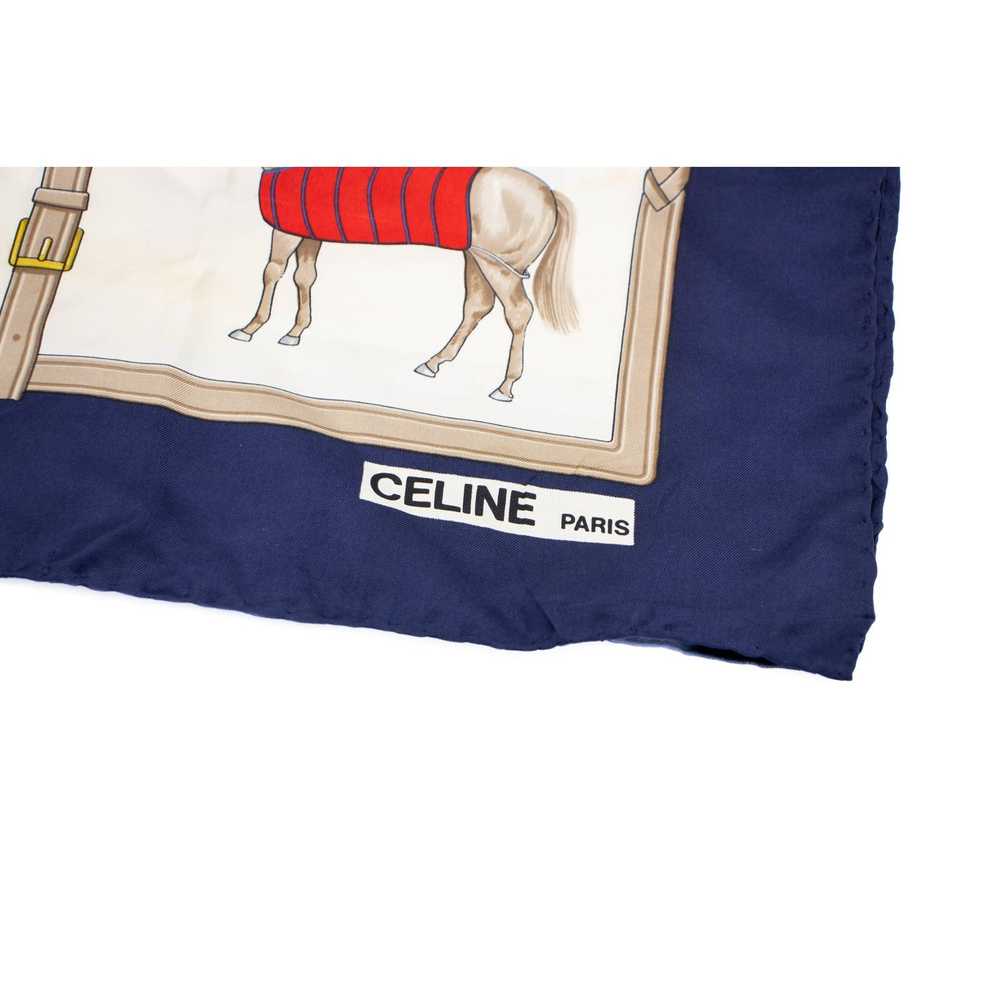 Celine CELINE PARIS "HORSE RACE" SCARF - image 3