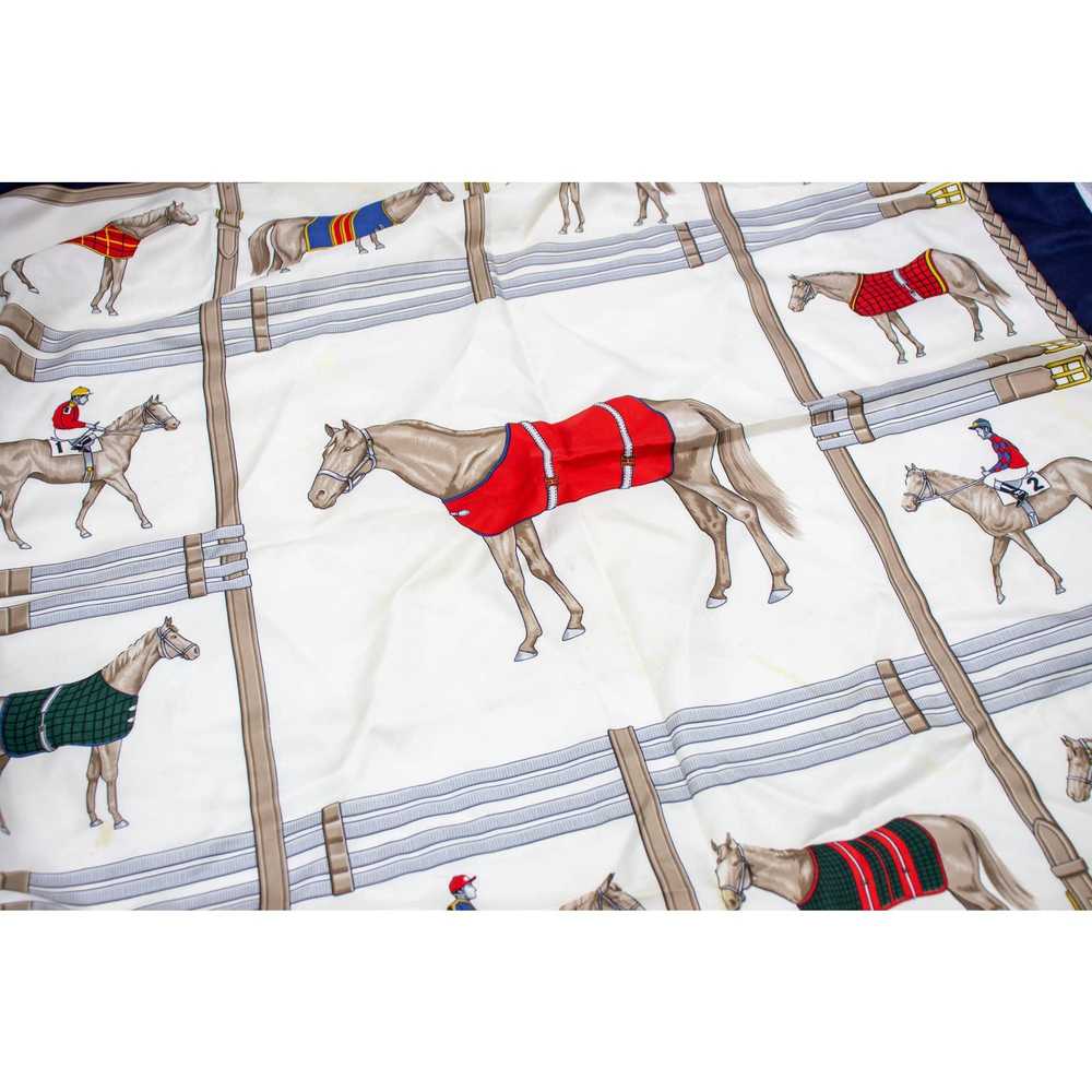 Celine CELINE PARIS "HORSE RACE" SCARF - image 4