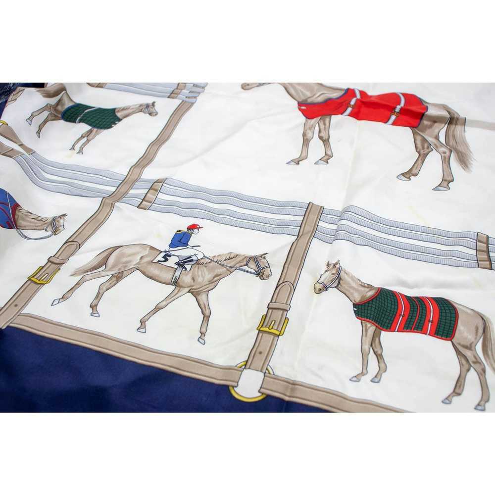 Celine CELINE PARIS "HORSE RACE" SCARF - image 5