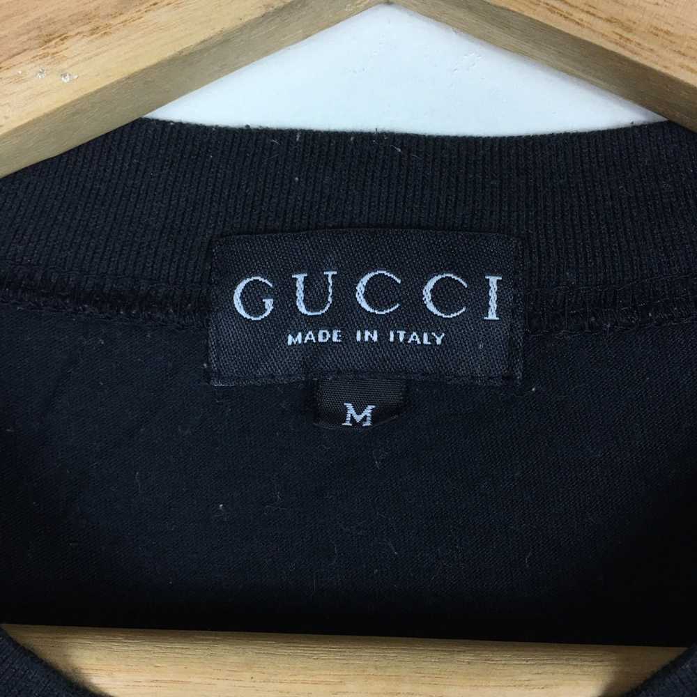 Gucci Vtg GUCCI Embroidery Logo Monogram Tee Shir… - image 5